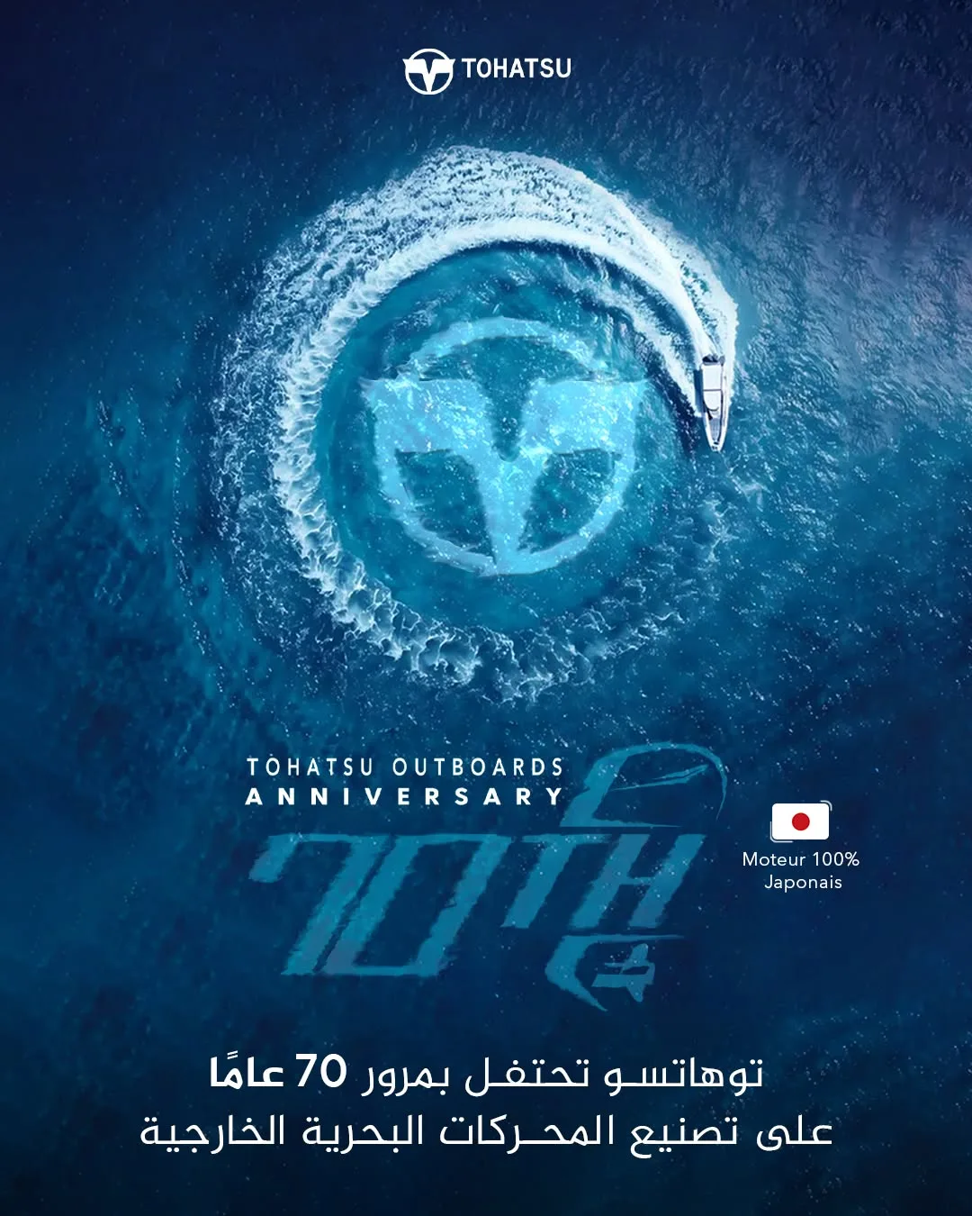 ملصق 70 سنة Tohatsu